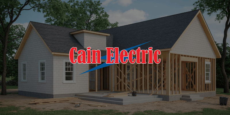 Ultra-realistic photograph of a home addition under construction in Union Missouri featuring framed walls, natural daylight, visible room expansion, no visible wires, no tools, no panels, no electrical hardware focus, residential construction setting