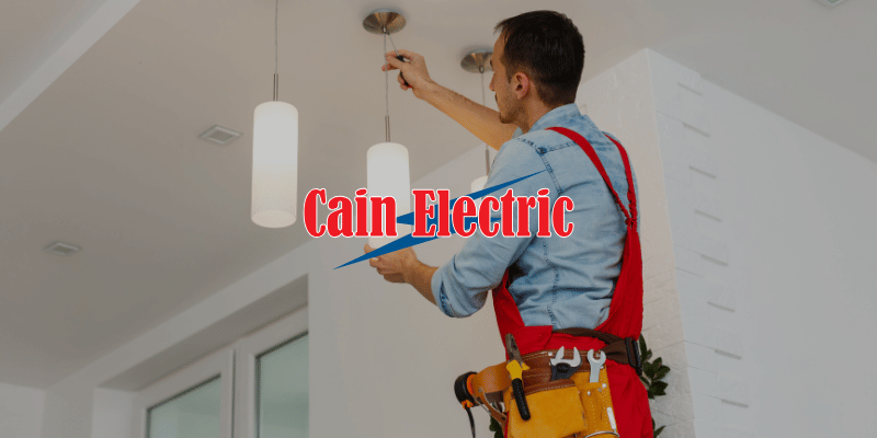 Cain Electric performing a home inspection