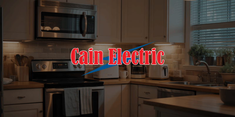 Kitchen in older Missouri home where microwave and toaster cause breaker to trip due to overloaded circuit in Washington MO